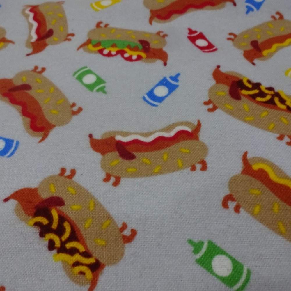 Fun "WEINIE HOT DOGS" Handmade Cotton Flannel Pillowcase